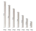 Precision Series: 304 Stainless Steel Long Arrow Inserts – 6.2mm (.244") Standard Fit
