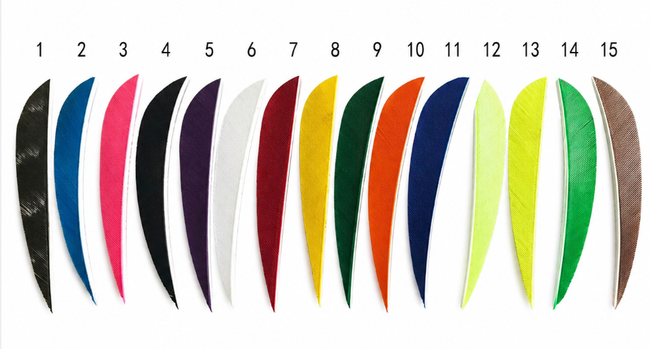 Swift Speed Series: 3" Teardrop Turkey Feathers - High-Velocity Low-Profile Fletching | 50 Pack