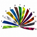 Imperial Series: 5" Double-Sided "Deep Camo" Shield Feathers - Premium Exotic Turkey Quill (50 Pack)