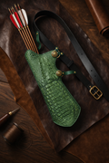 The "Sultan's Emerald" Artisan Ottoman Quiver & Bespoke Belt Set
