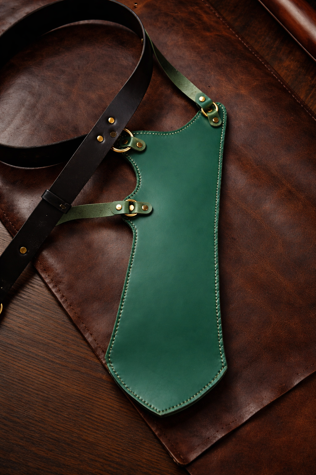 The "Sultan's Emerald" Artisan Ottoman Quiver & Bespoke Belt Set