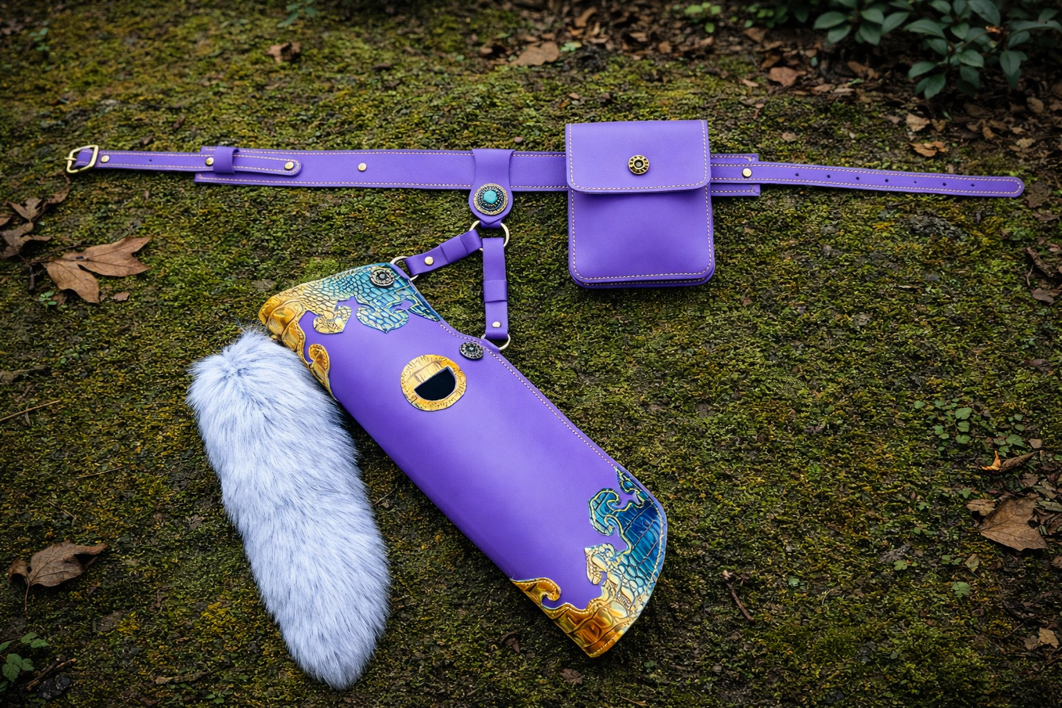 "Man Jiang Hong" – Yue Fei Tribute: Song Dynasty Imperial Triple-Layered Leather Quiver & Belt Set