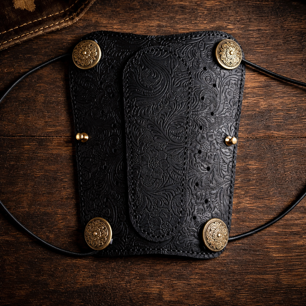 Handmade Cowhide Leather Archery Arm Guard – Adjustable Bracer