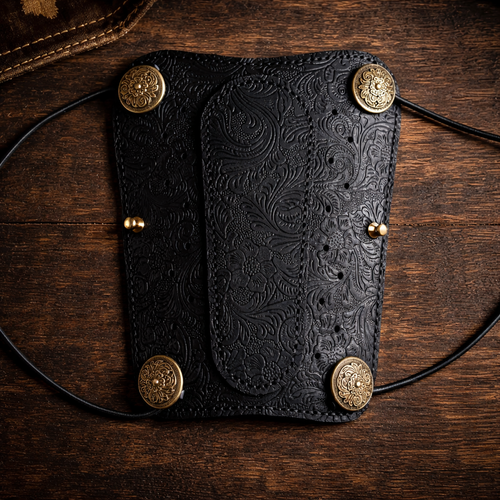 Handmade Cowhide Leather Archery Arm Guard – Adjustable Bracer