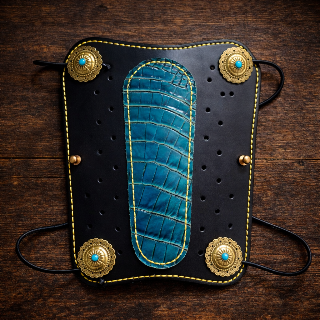 Handmade Cowhide Leather Archery Arm Guard – Adjustable Bracer