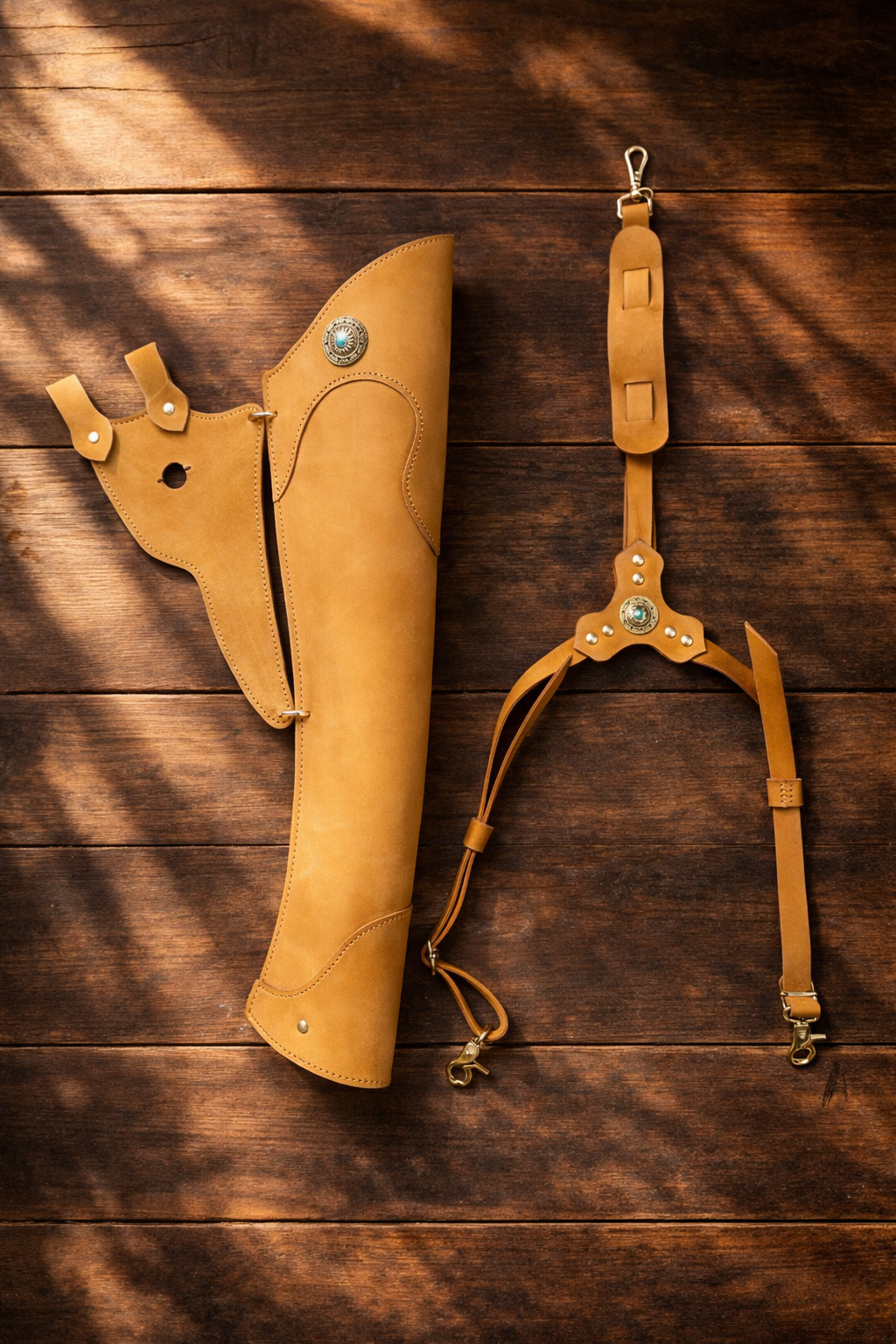 Master Artisan Leather Quiver – Convertible Back/Side Edition