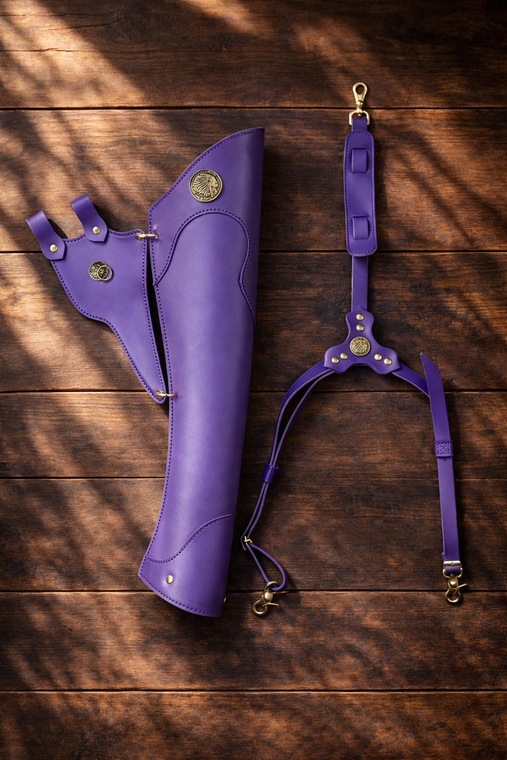 Master Artisan Leather Quiver – Convertible Back/Side Edition