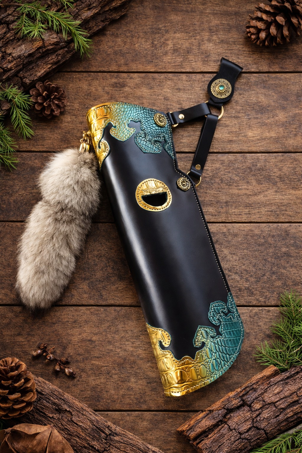 The "Song Dynasty" Heritage Leather Quiver – Master Artisan Edition
