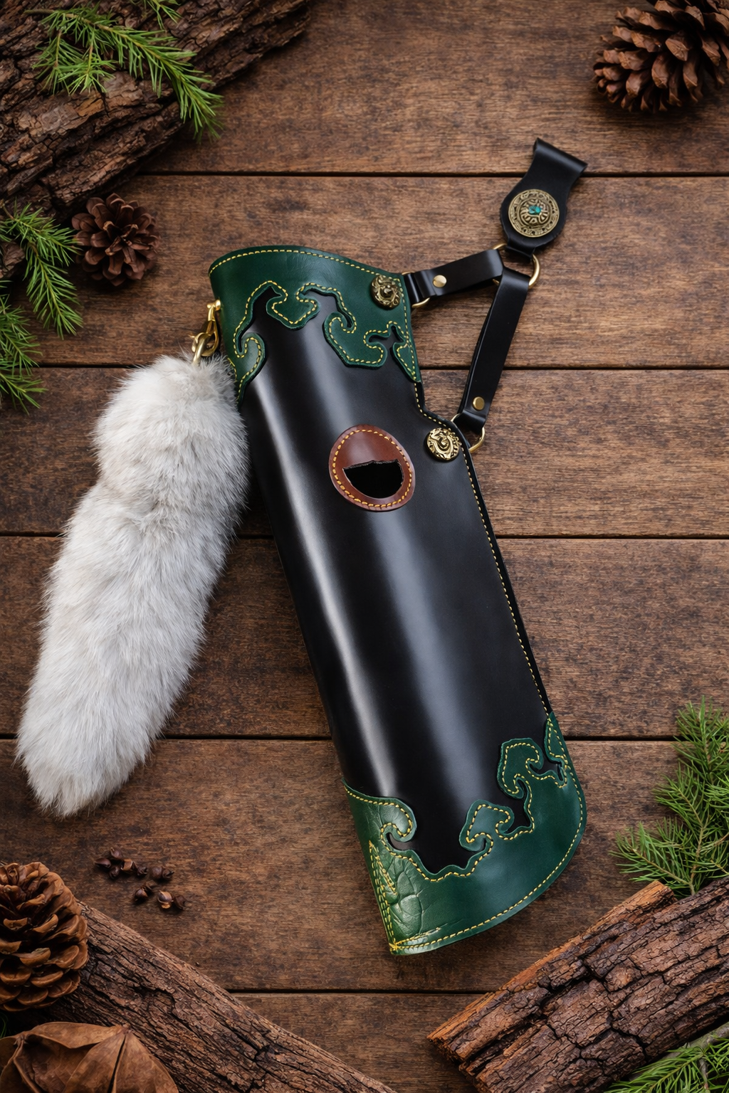 The "Song Dynasty" Heritage Leather Quiver – Master Artisan Edition