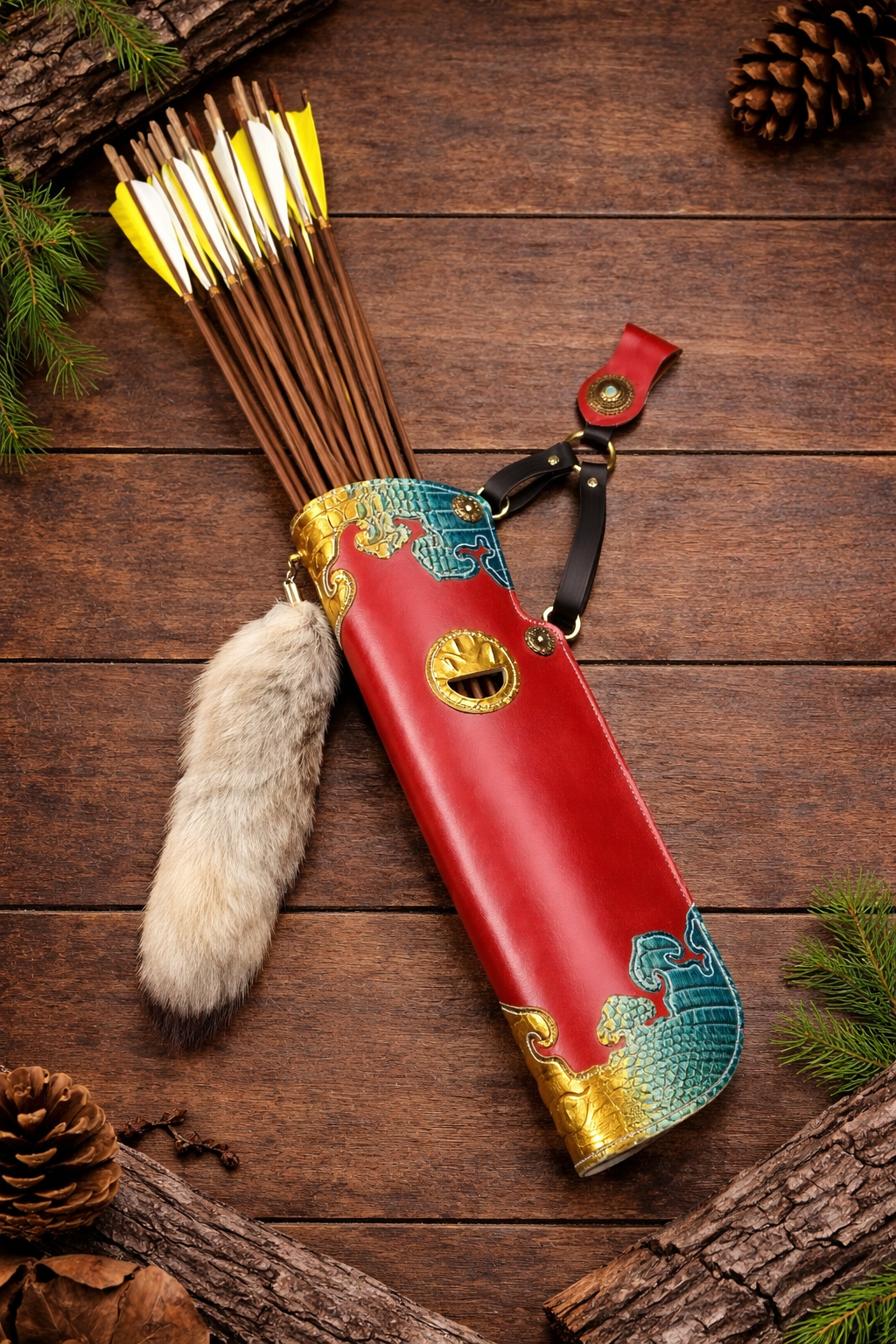 The "Song Dynasty" Heritage Leather Quiver – Master Artisan Edition