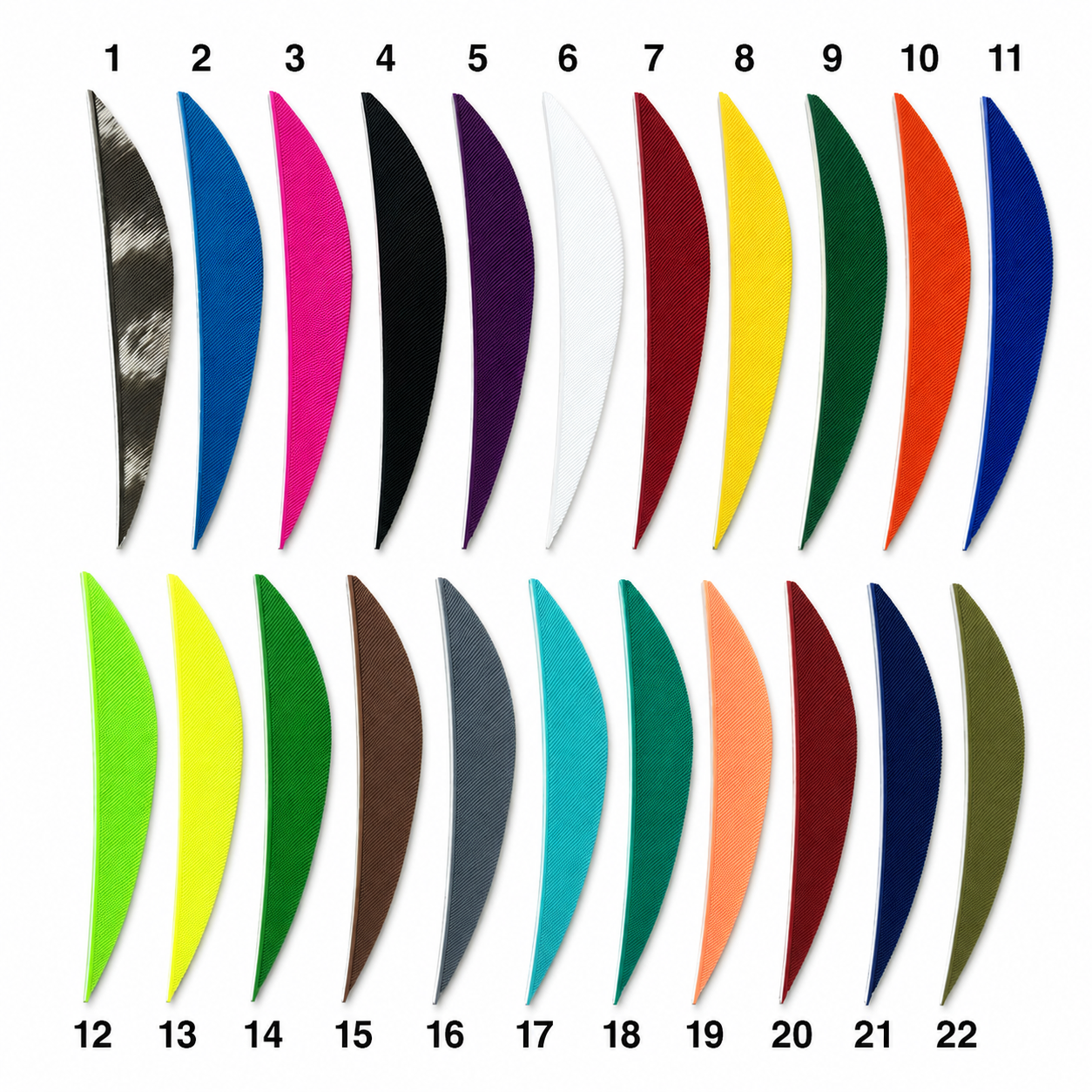Speed Series: 3" Parabolic Turkey Feathers - High-Velocity Streamlined Fletching | 50 Pack