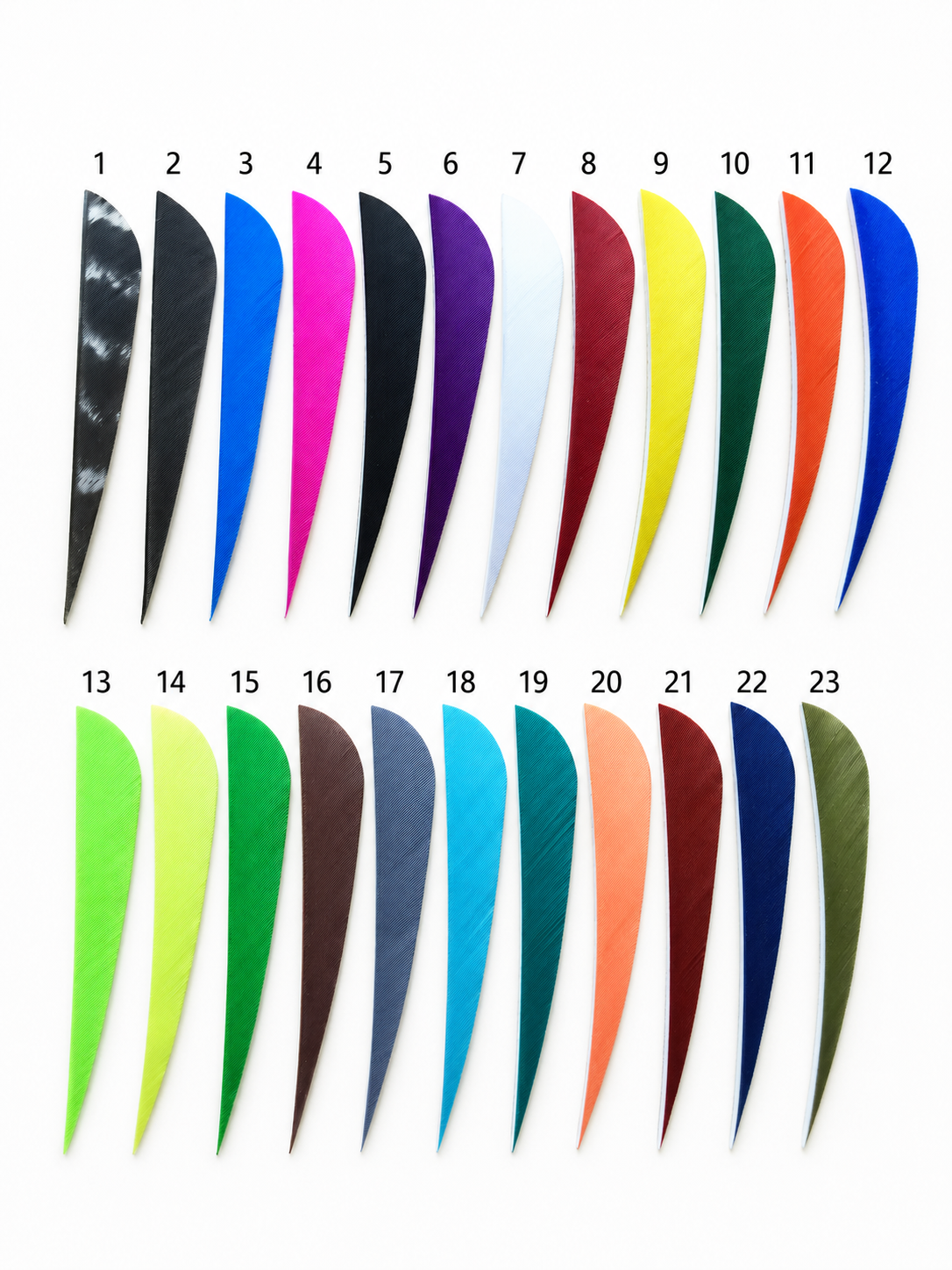 Swift Series: 4" Teardrop Turkey Feathers - Aerodynamic Fluid Design | 50 Pack