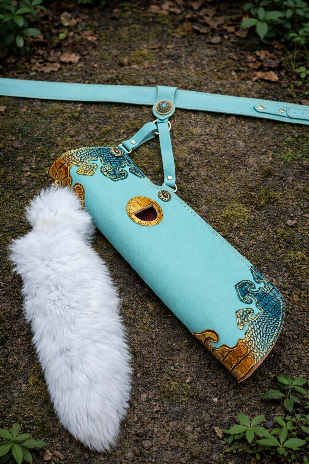 "Man Jiang Hong" – Yue Fei Tribute: Song Dynasty Imperial Triple-Layered Leather Quiver & Belt Set
