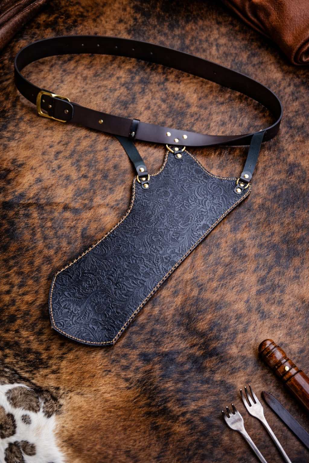 The "Sultan's Emerald" Artisan Ottoman Quiver & Bespoke Belt Set