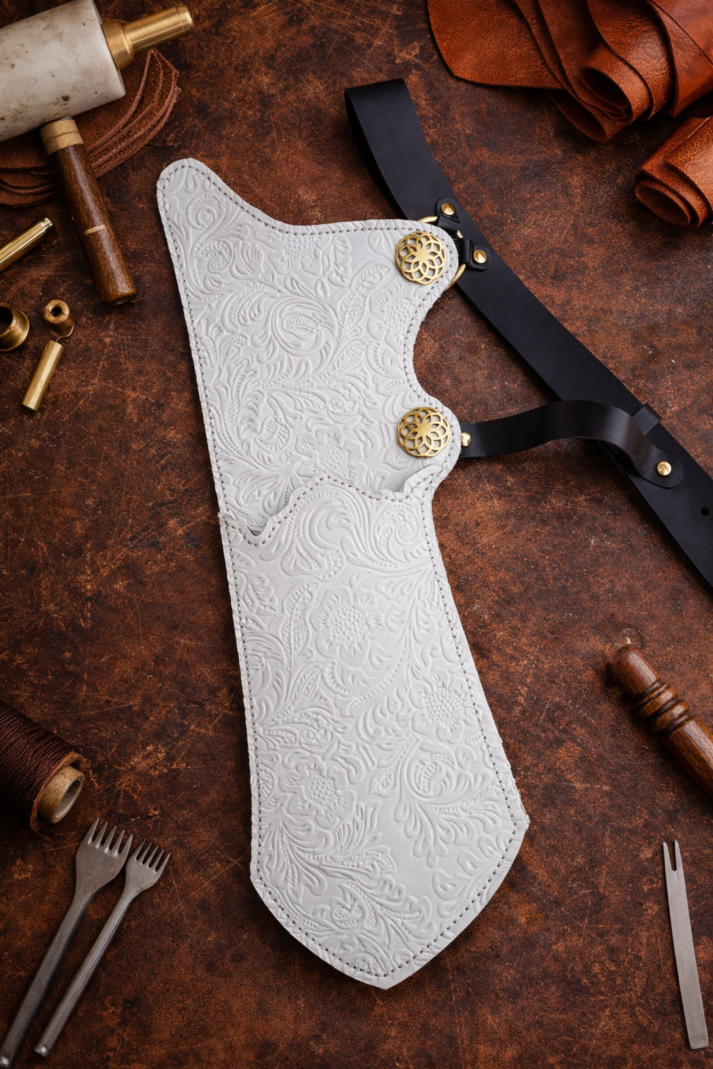 The "Sultan's Emerald" Artisan Ottoman Quiver & Bespoke Belt Set