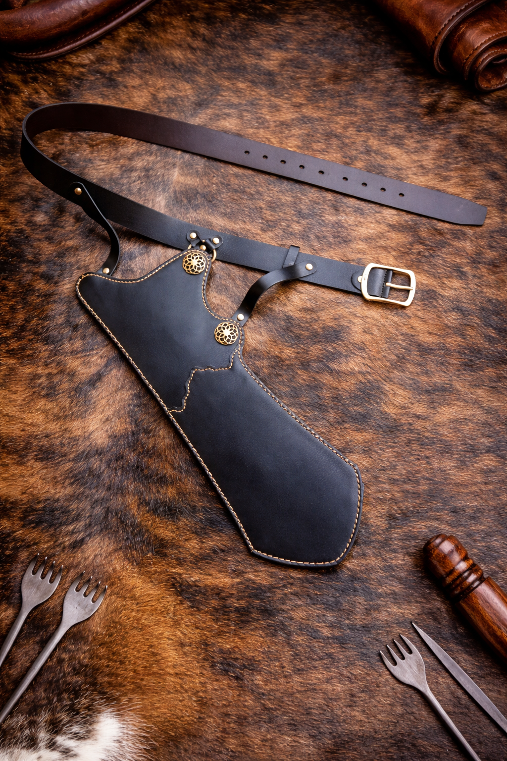 The "Sultan's Emerald" Artisan Ottoman Quiver & Bespoke Belt Set