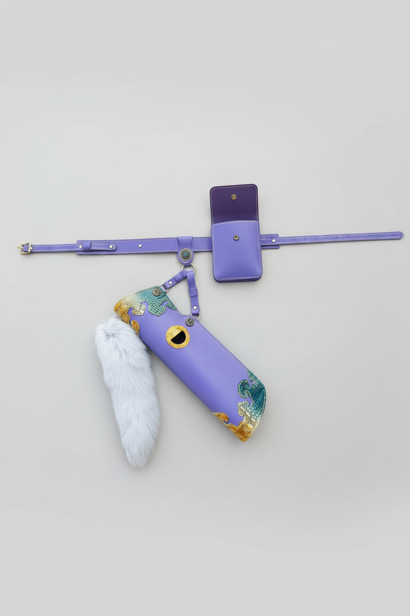 "Man Jiang Hong" – Yue Fei Tribute: Song Dynasty Imperial Triple-Layered Leather Quiver & Belt Set
